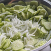 Cucumbers, Salt brined.
