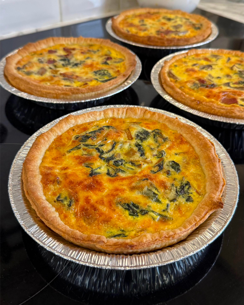Spring Vegetable Quiche, 8"